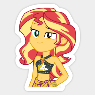 Beach Sunset Shimmer 1 Sticker